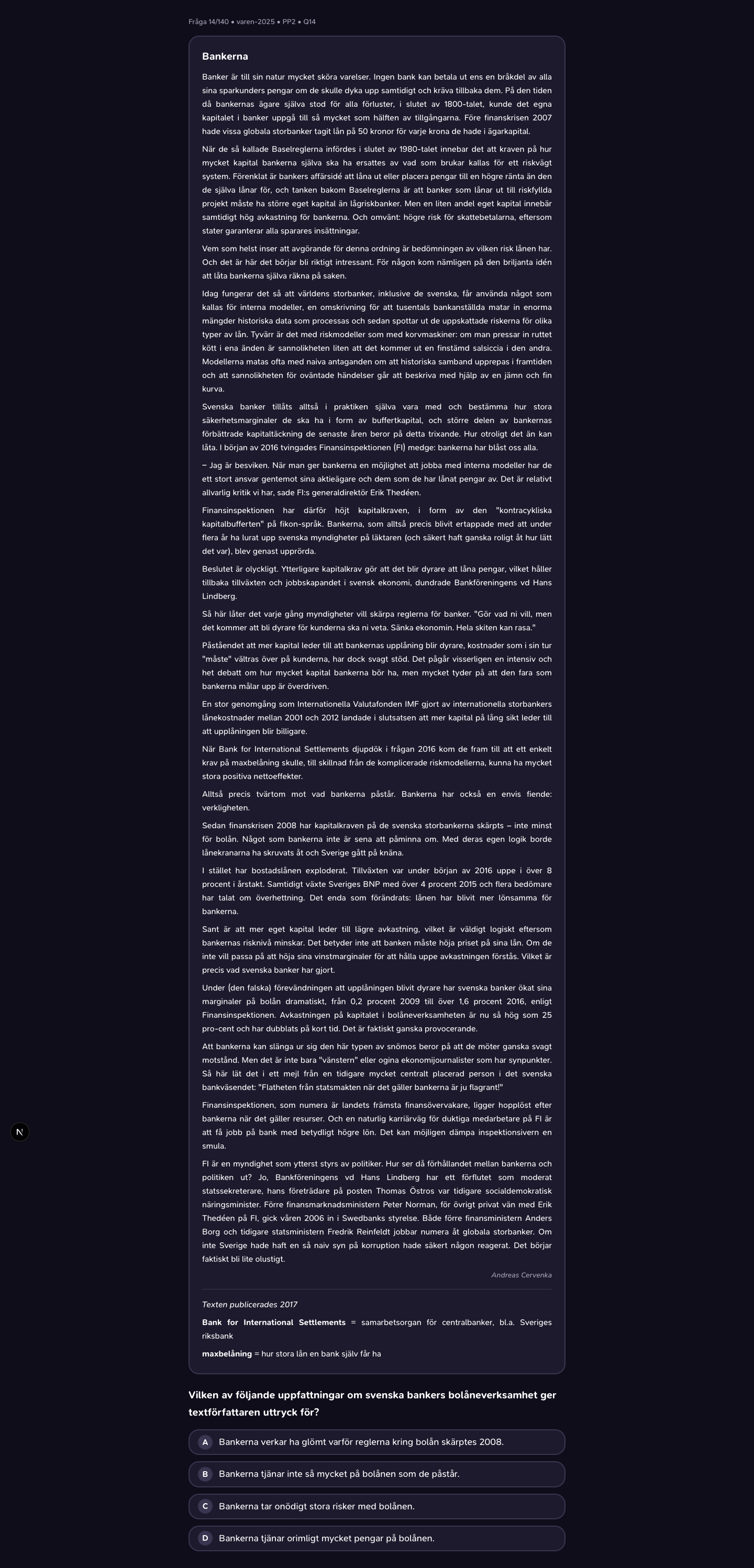 varen-2025 · PP2 · Q14 · verbal (LÄS)