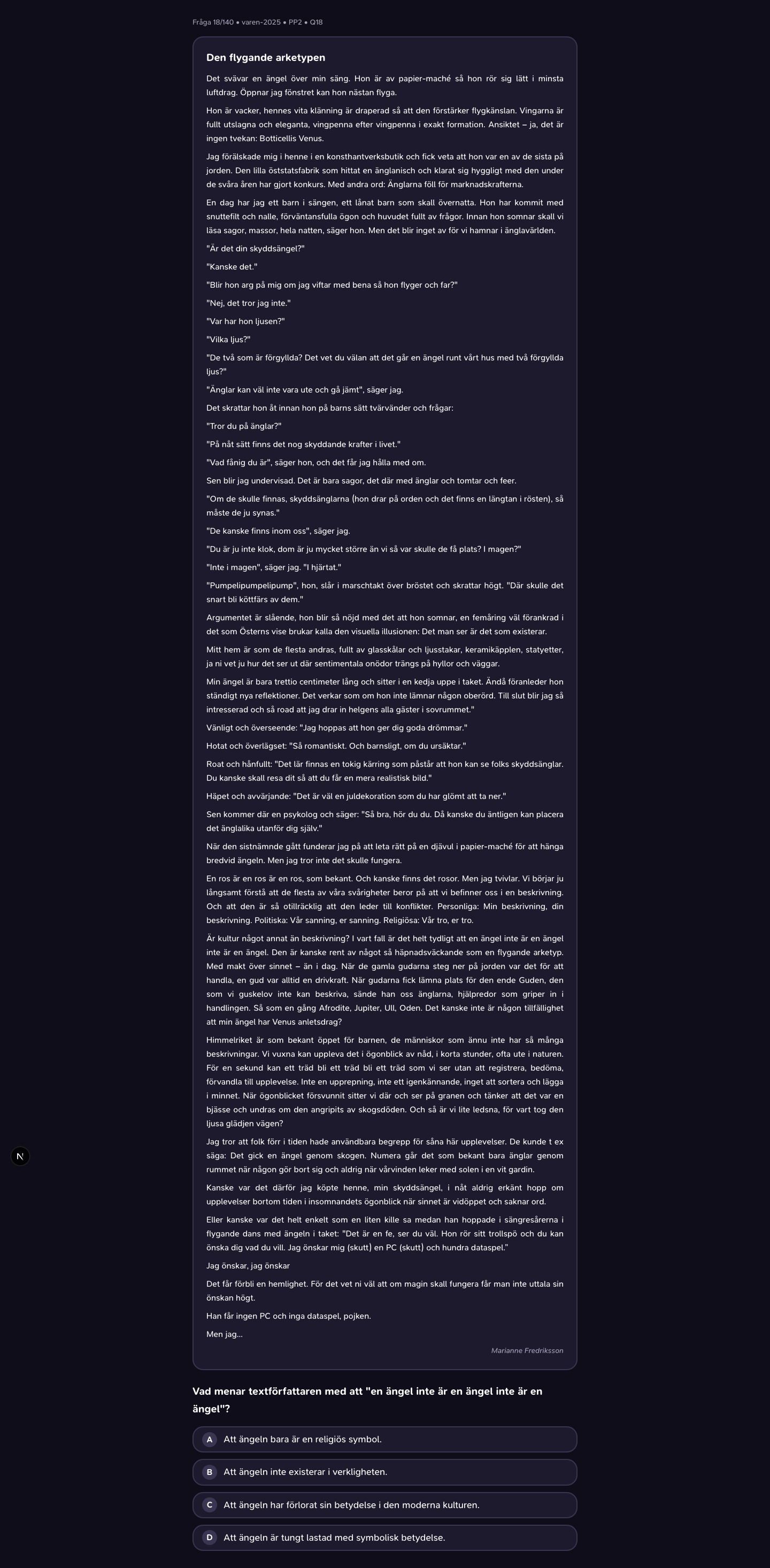 varen-2025 · PP2 · Q18 · verbal (LÄS)