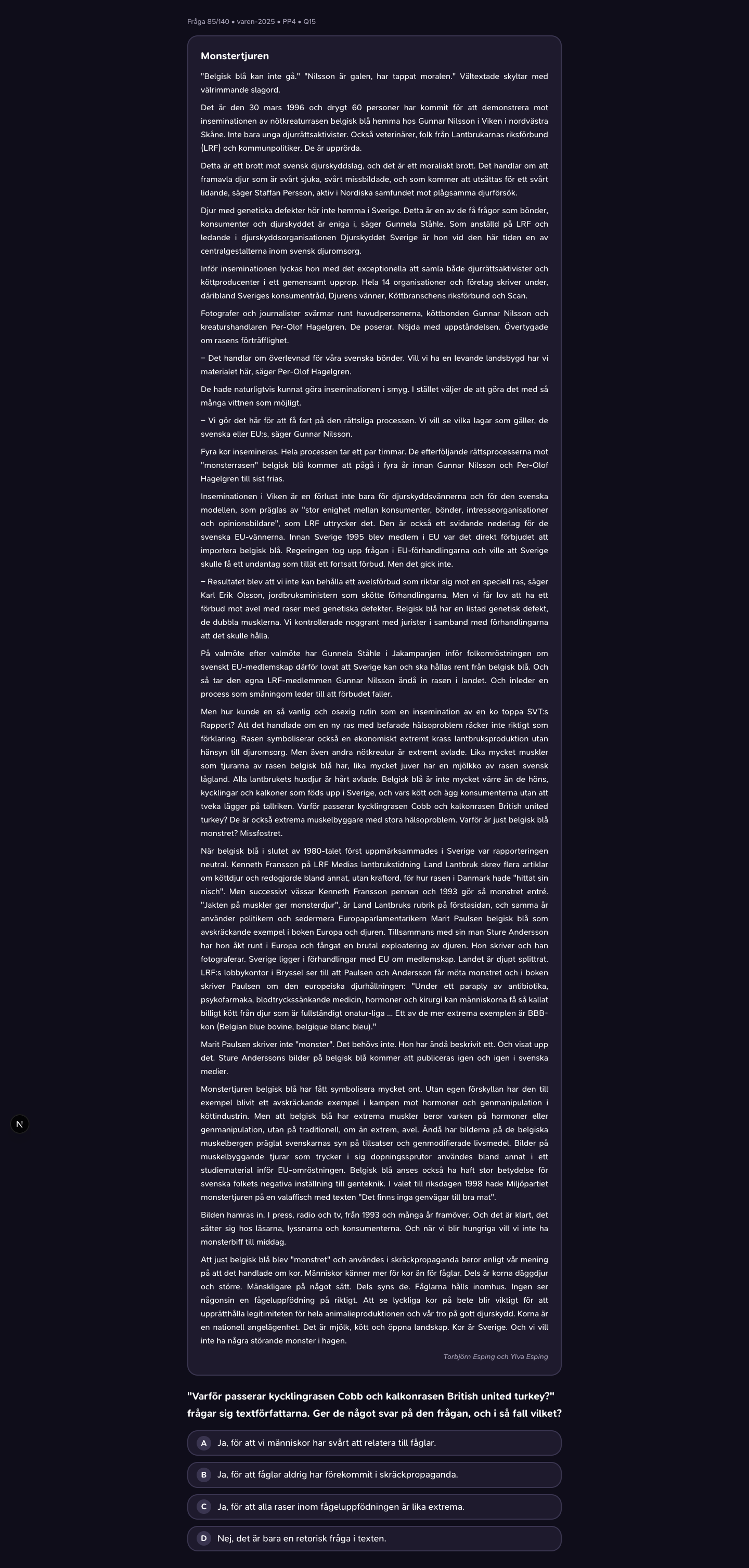 varen-2025 · PP4 · Q15 · verbal (LÄS)