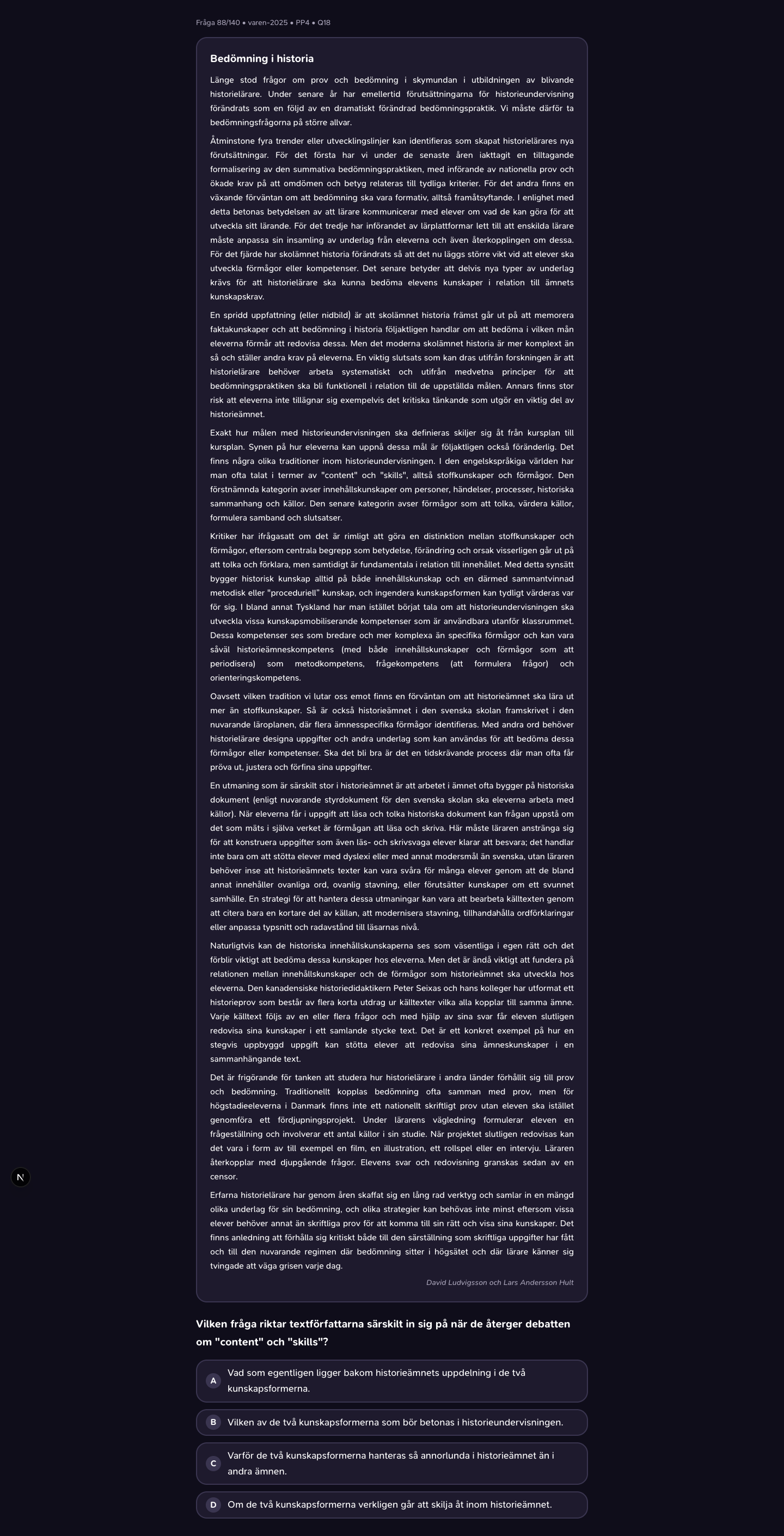 varen-2025 · PP4 · Q18 · verbal (LÄS)