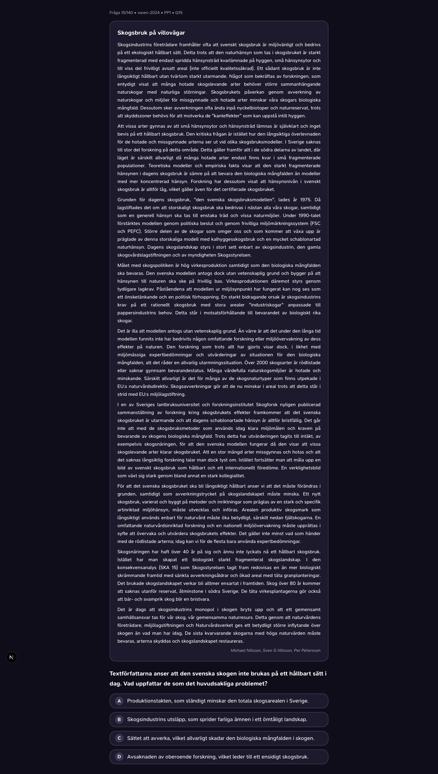 varen-2024 · PP1 · Q15 · verbal (LÄS)