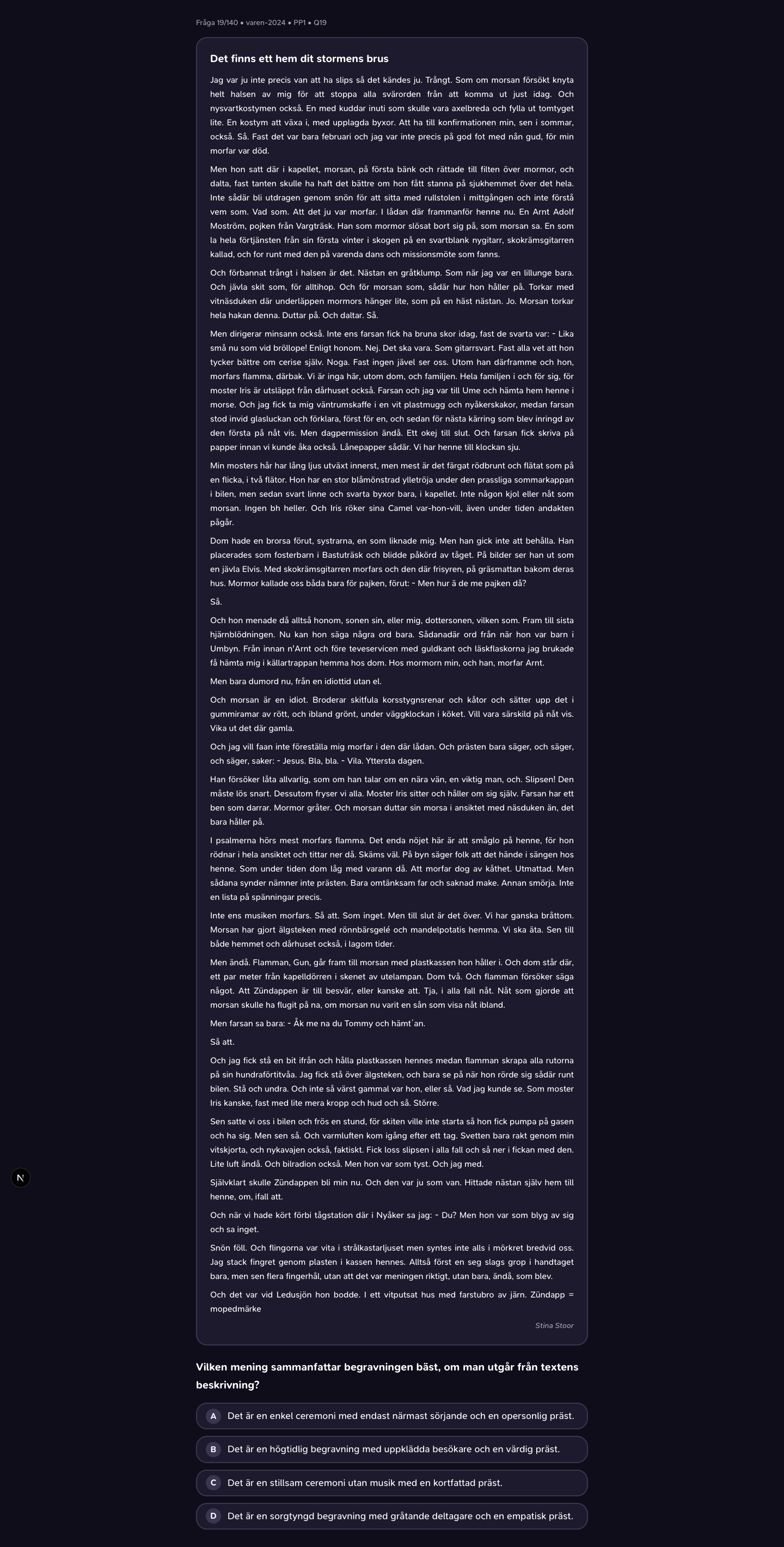 varen-2024 · PP1 · Q19 · verbal (LÄS)