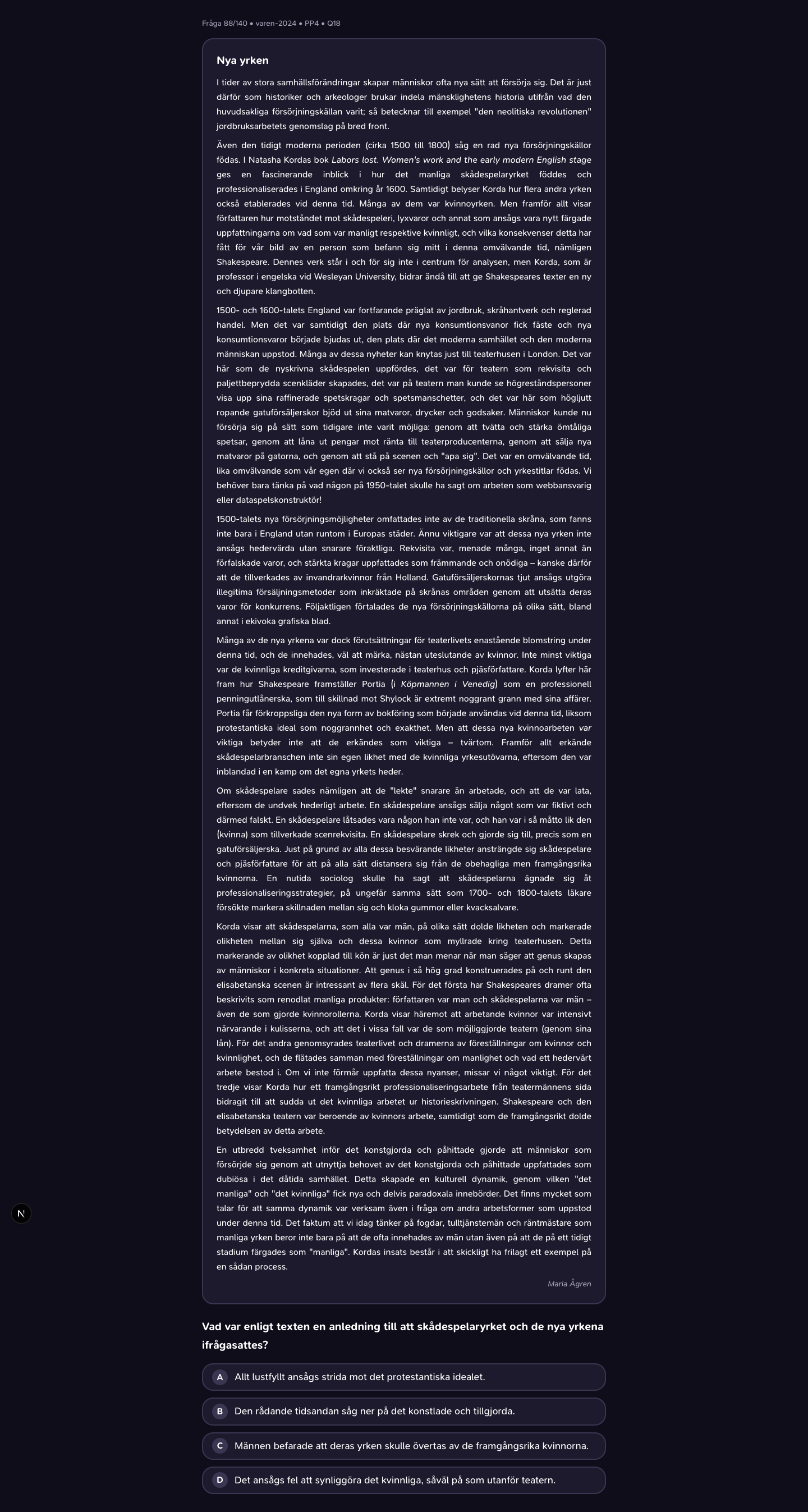 varen-2024 · PP4 · Q18 · verbal (LÄS)